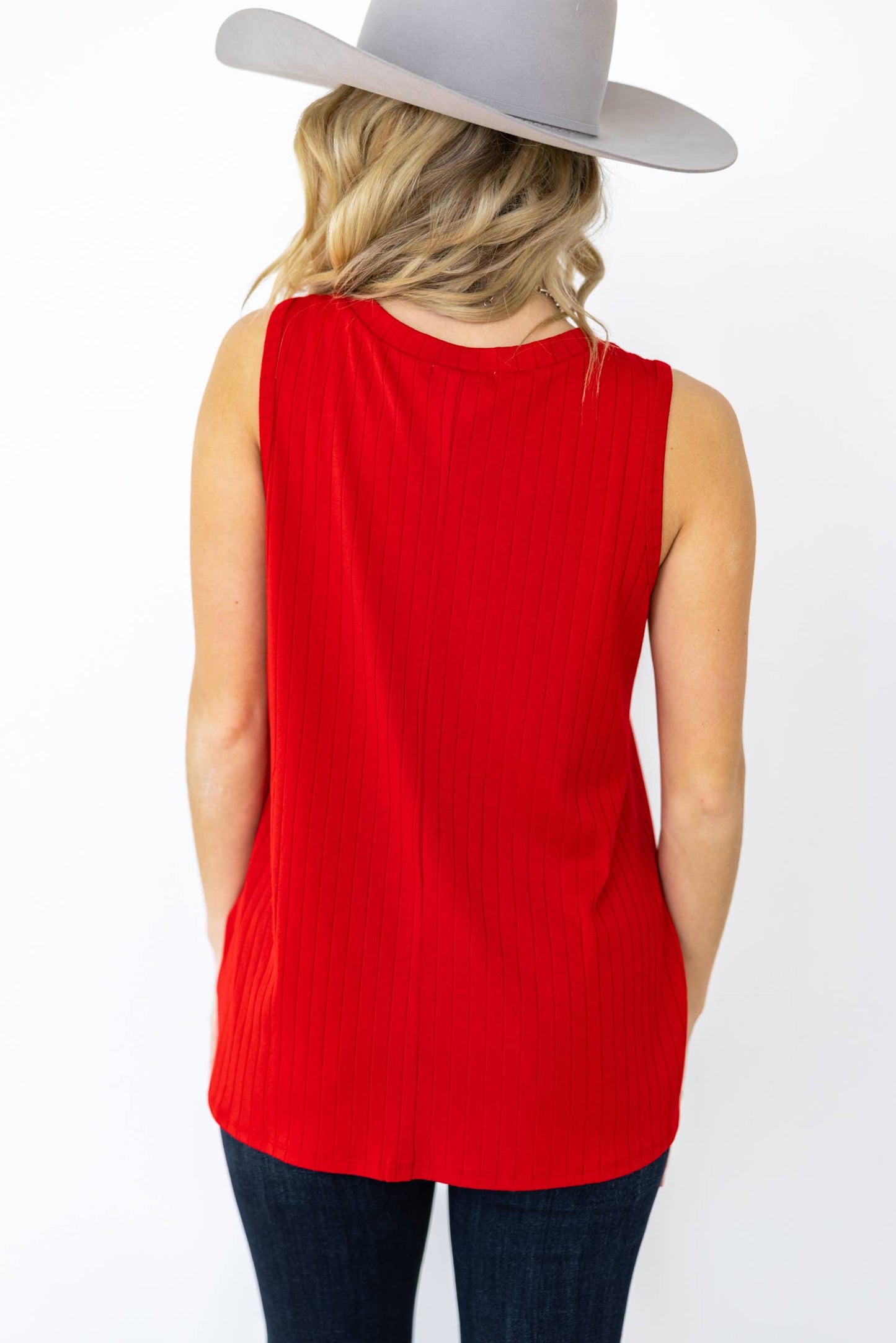 Andrée by Unit - Everyday Ribbed Tank Top in Ivory