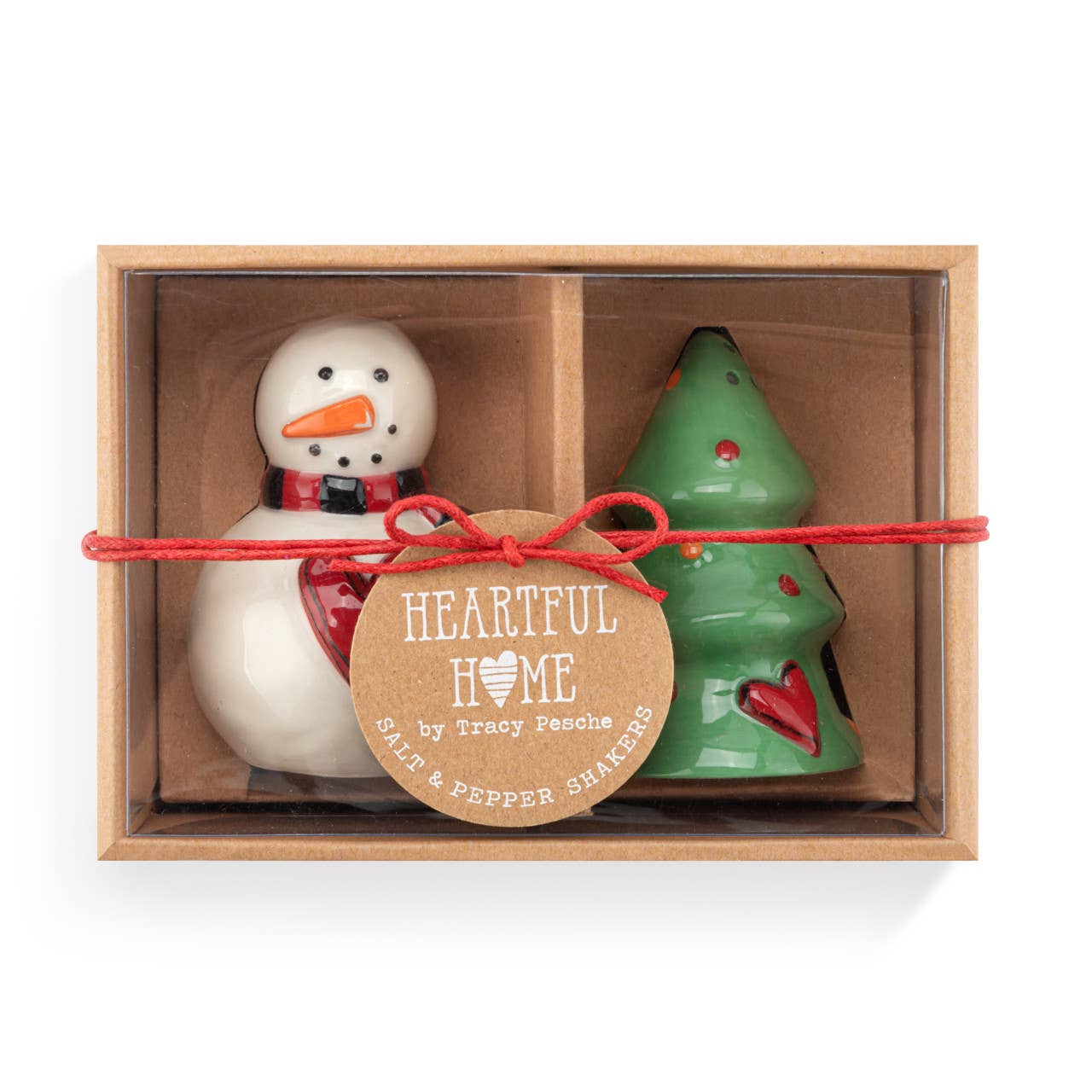 DEMDACO - Snowman and Tree Salt and Pepper Shakers - Set of 2