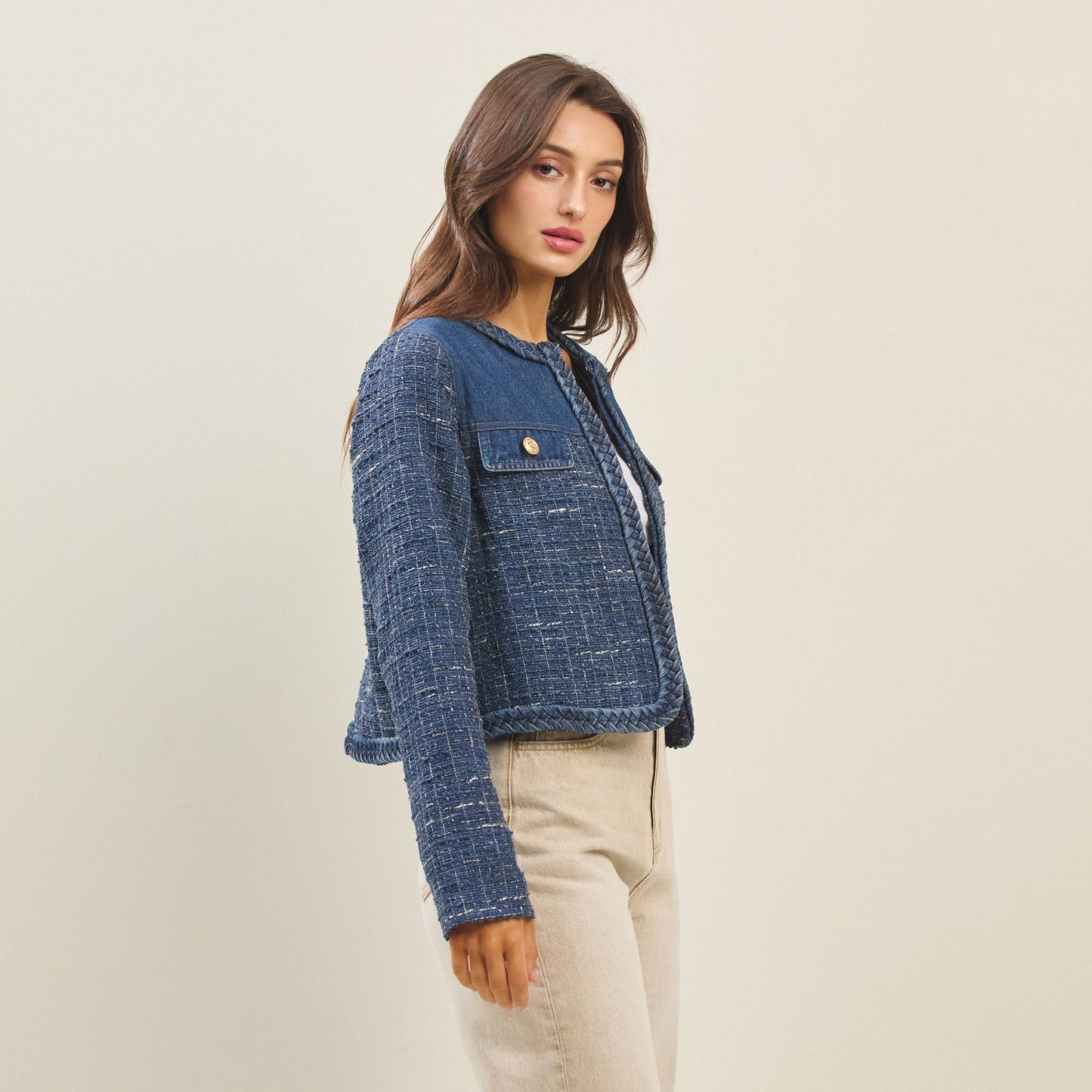 Able - Denim tweed jacket: Denim