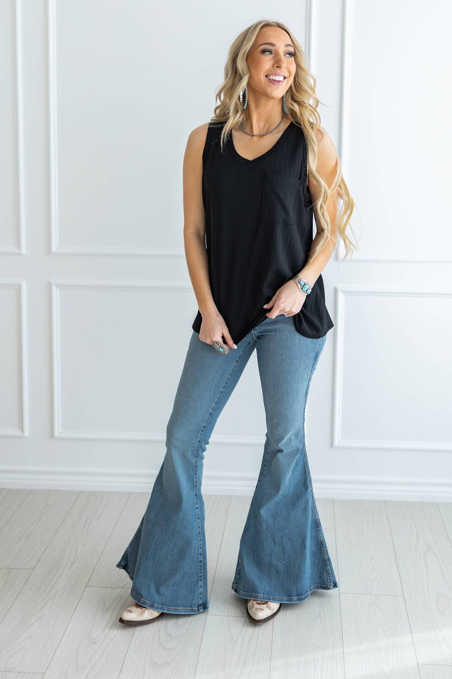 Andrée by Unit - Everyday Ribbed Tank Top in Ivory