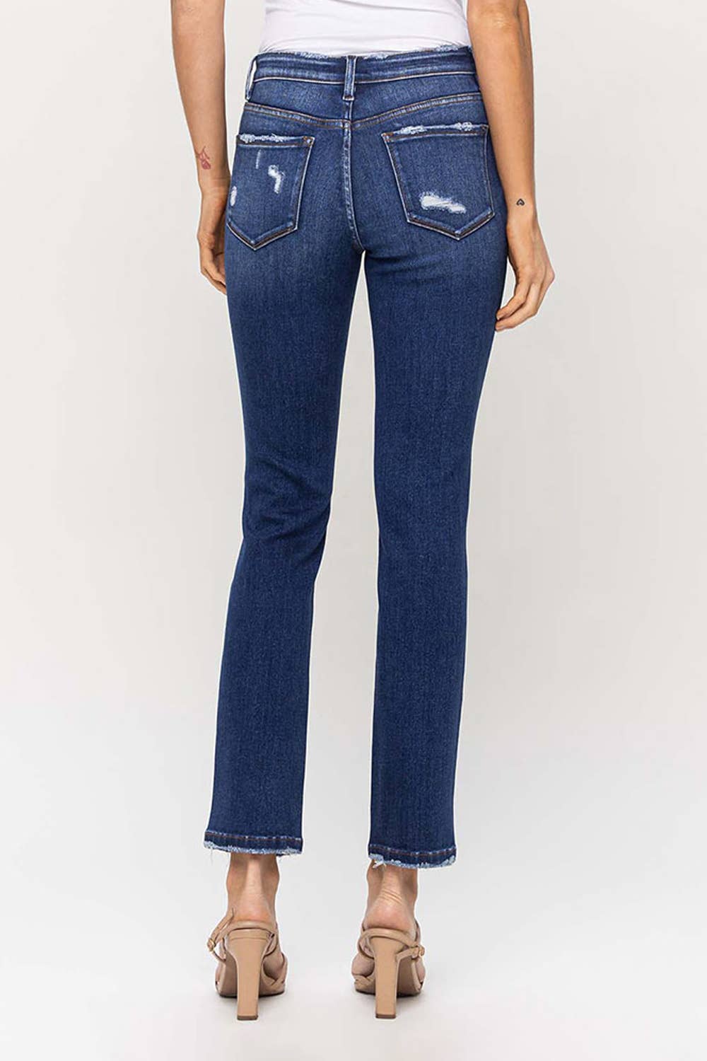 FLYING MONKEY JEANS- Women's MID RISE Slim Straight