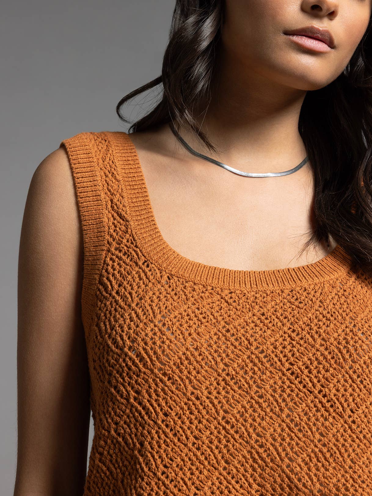 Bailey Tank Top in Toasted Orange