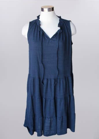 Keren Hart - Navy Sleeveless Dress