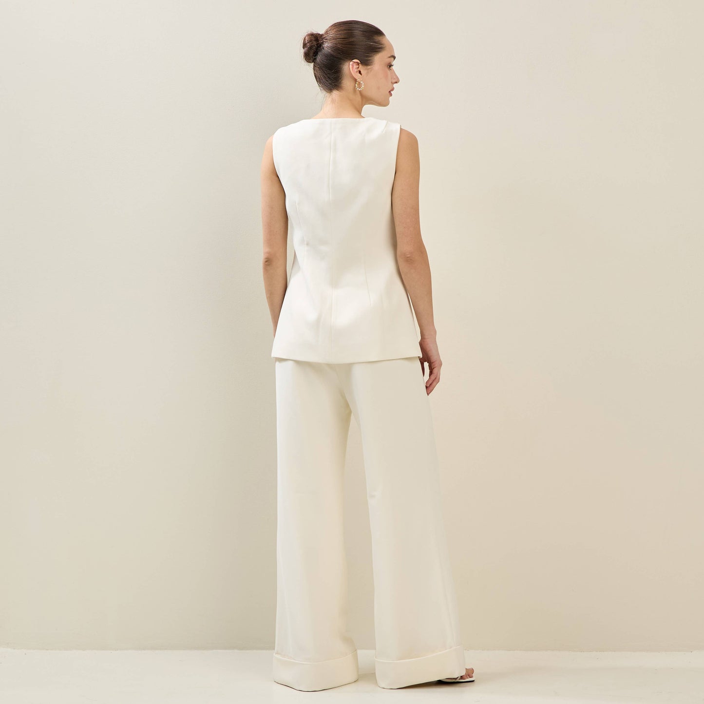 Able - Split Hem Vest: Black