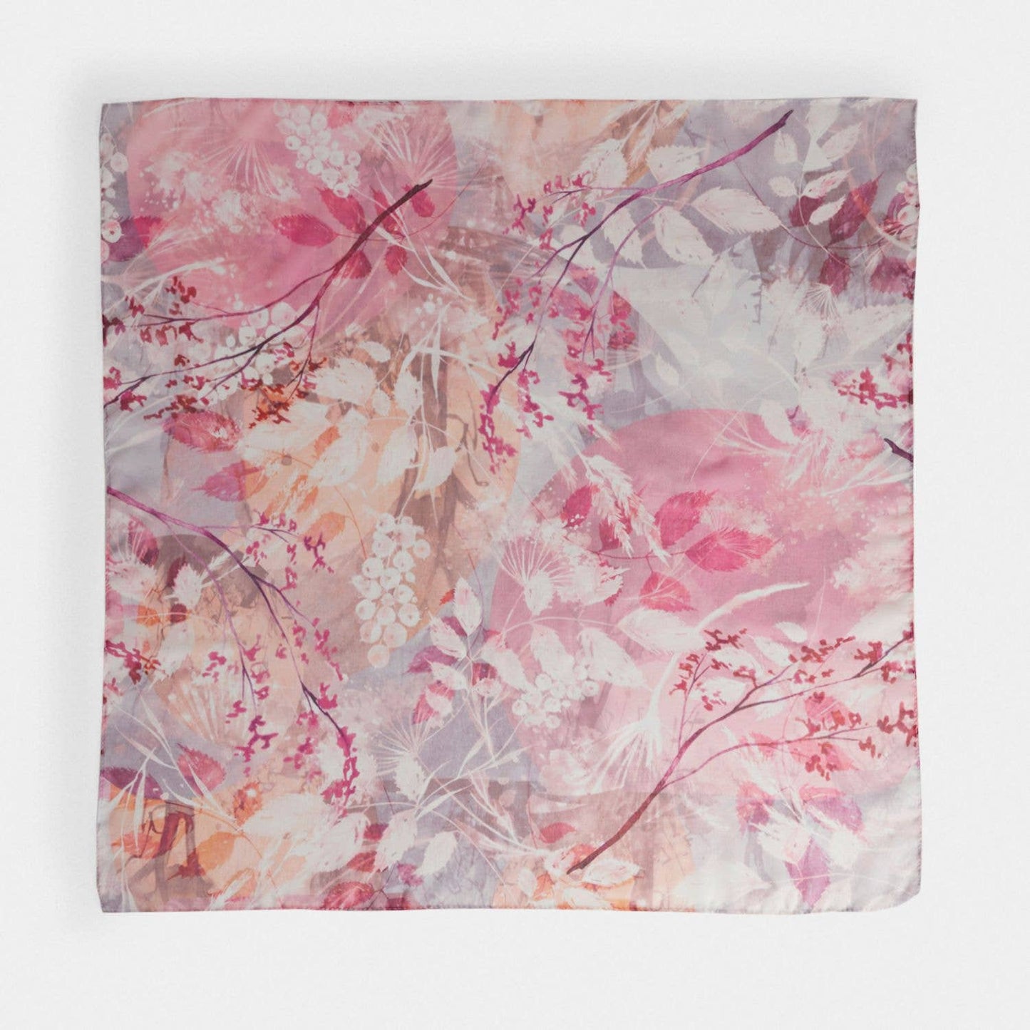 COCO + CARMEN - Annika Square Scarf: Pink/Purple/Orange