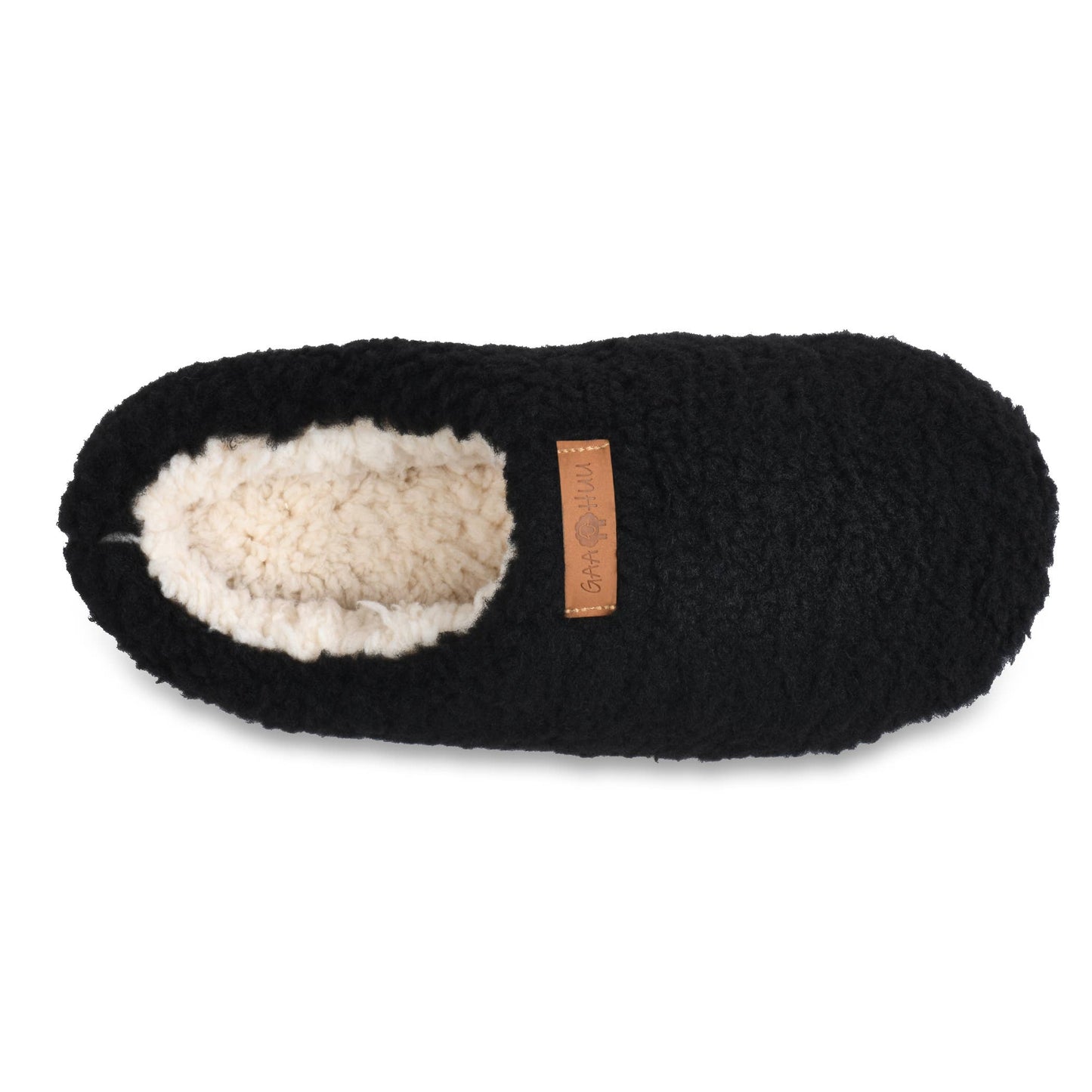 womens berber clog with faux shearling lining grey