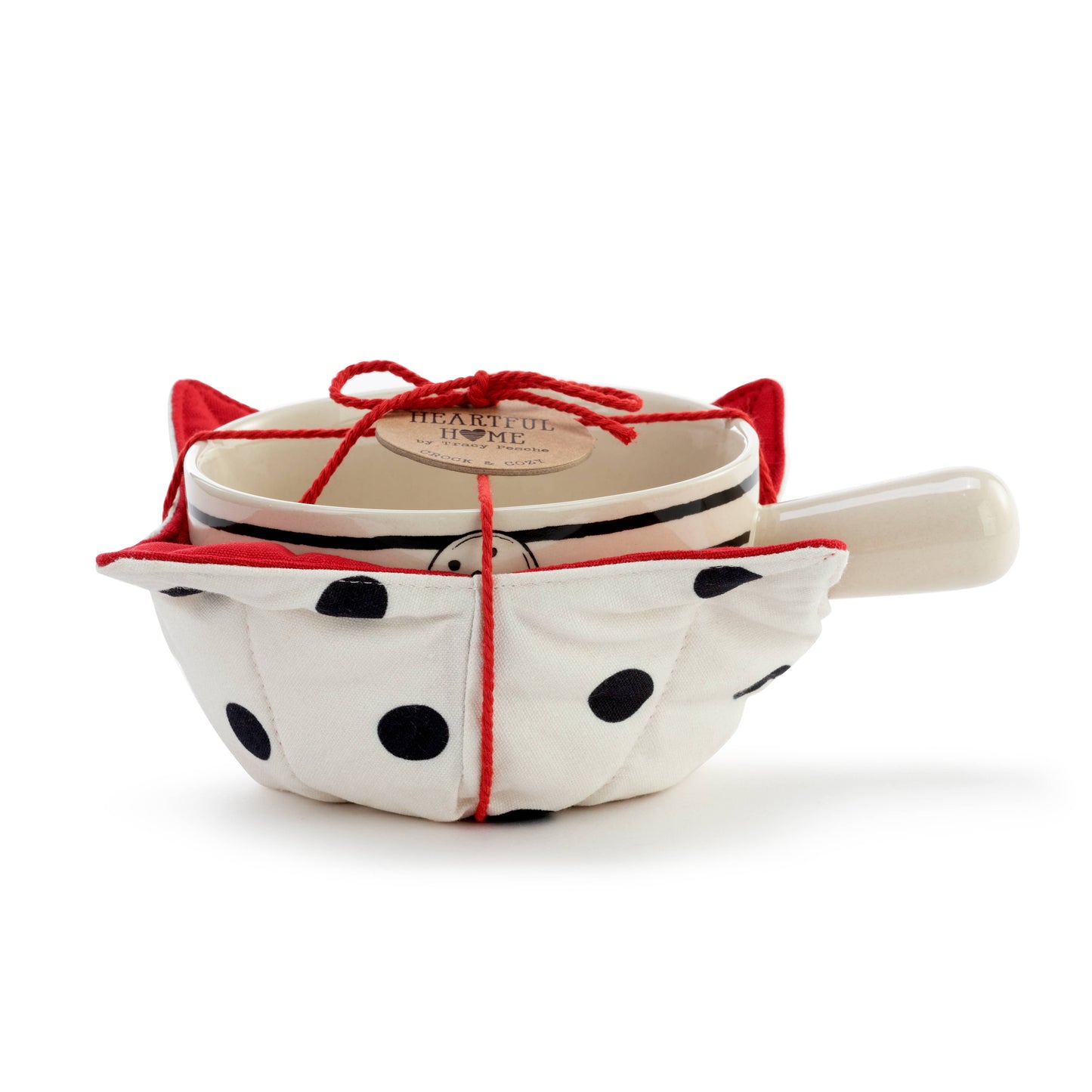 DEMDACO - Snowman and Stripes Soup Crock and Bowl Cozy