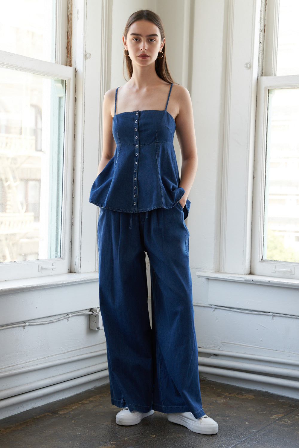 ONLINE ONLY! AUTHENTIC MOMENTS LIGHTWEIGHT DENIM TOP