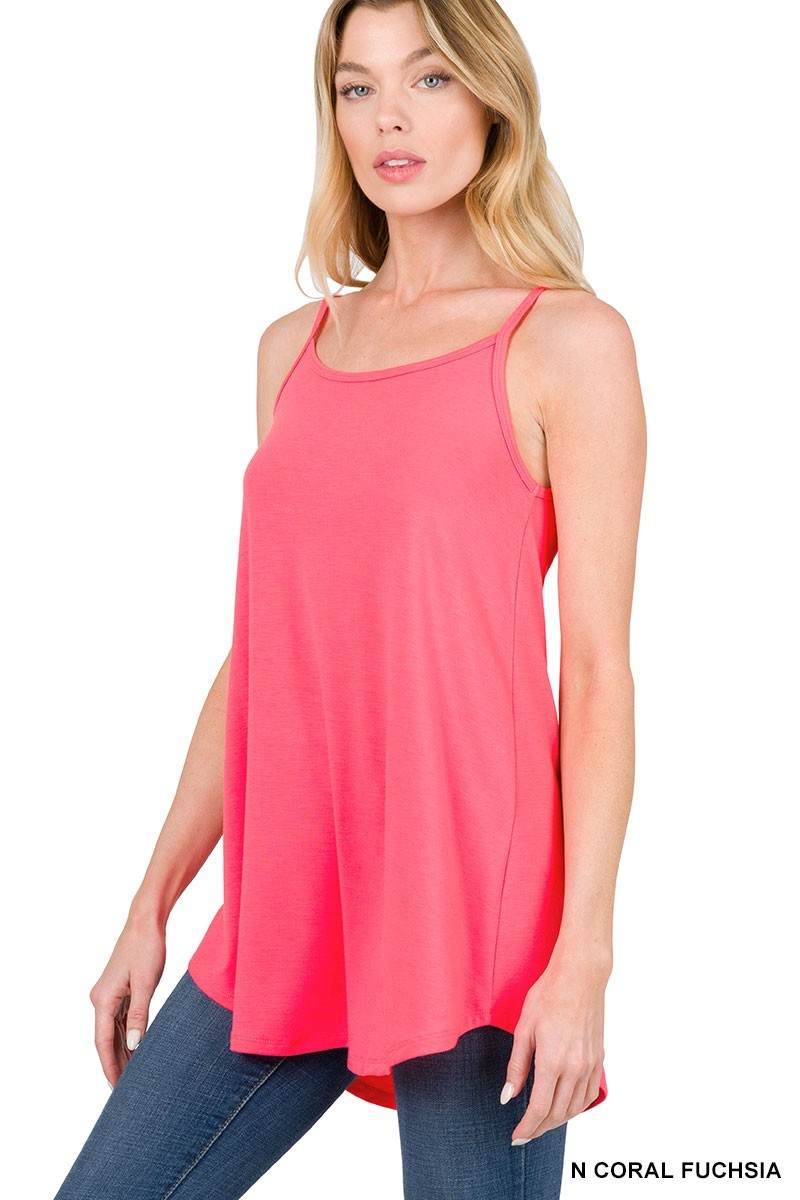 Front And Back Reversible Spaghetti Cami Multiple Colors