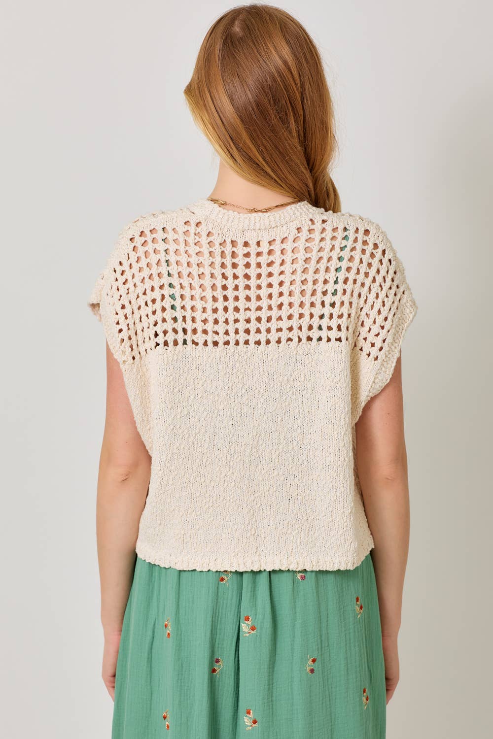 Mystree - Open Front Knit Cardigan: Oatmeal
