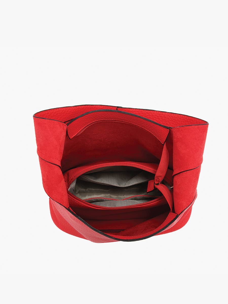 Shannon Soft Classic Hobo w/ Inner Bag: Plum