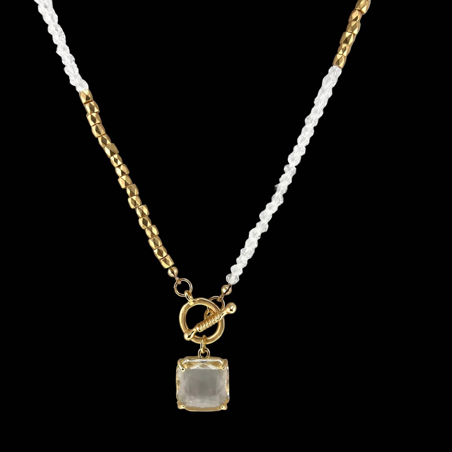 Lauren Michael - Square Pendant Necklace
