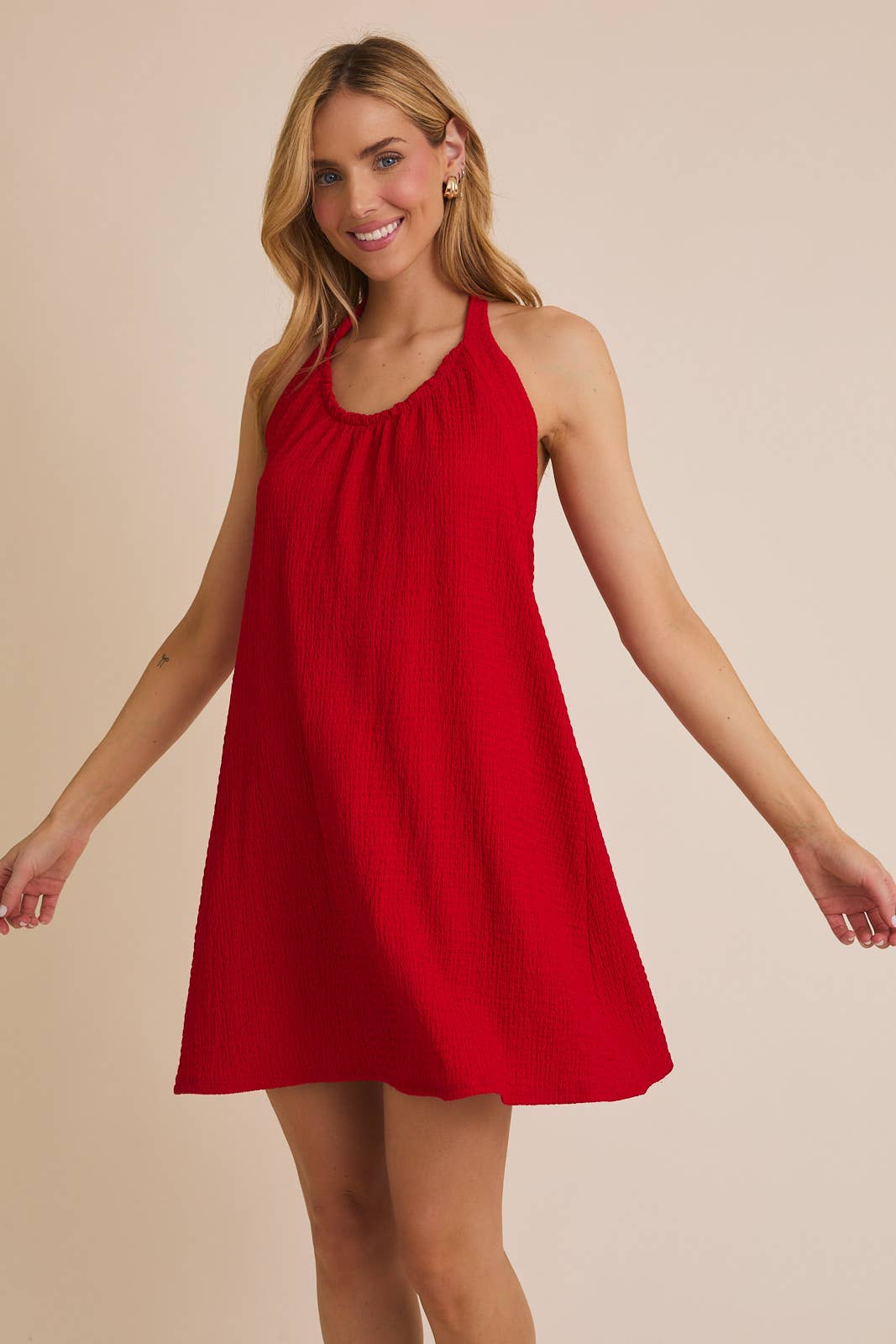 GILLI - Red Halter Dress