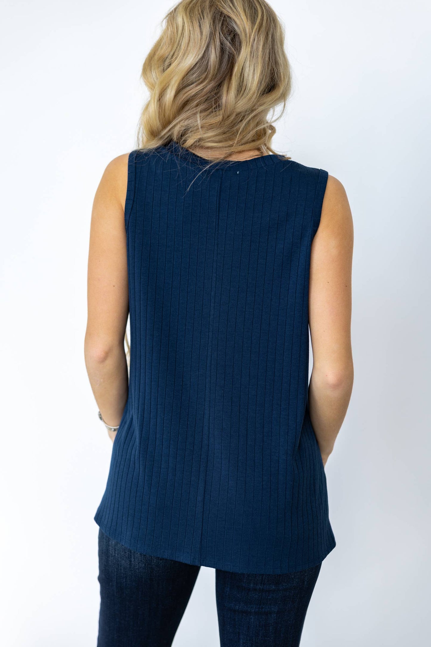 Andrée by Unit - Everyday Ribbed Tank Top in Ivory