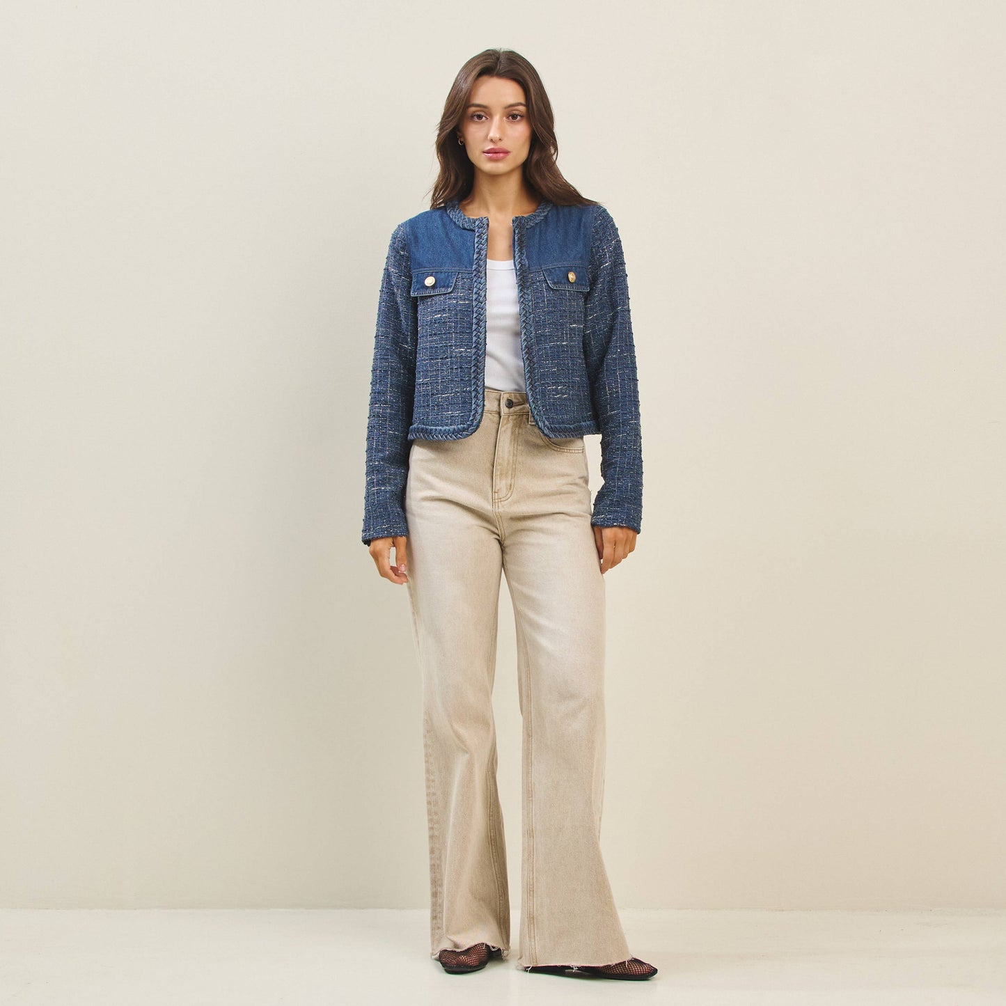 Able - Denim tweed jacket: Denim
