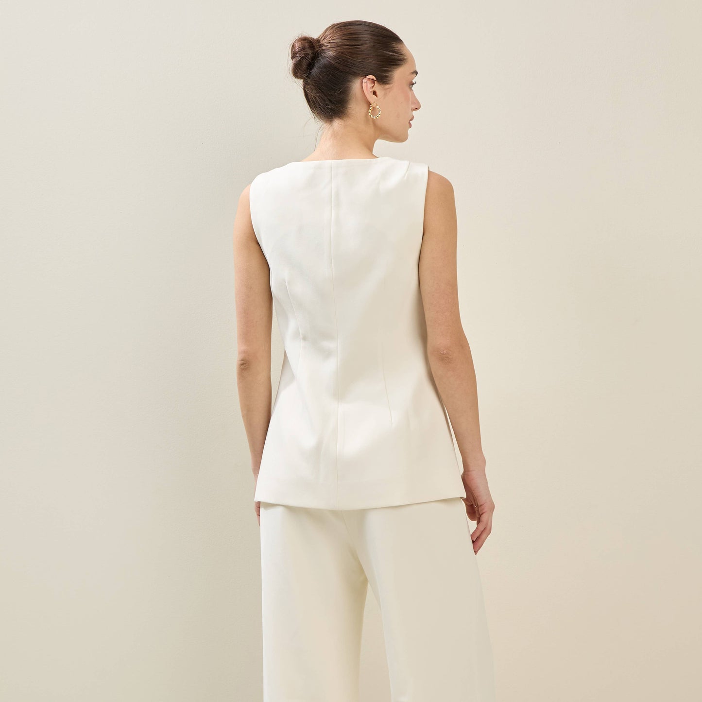 Able - Split Hem Vest: Black
