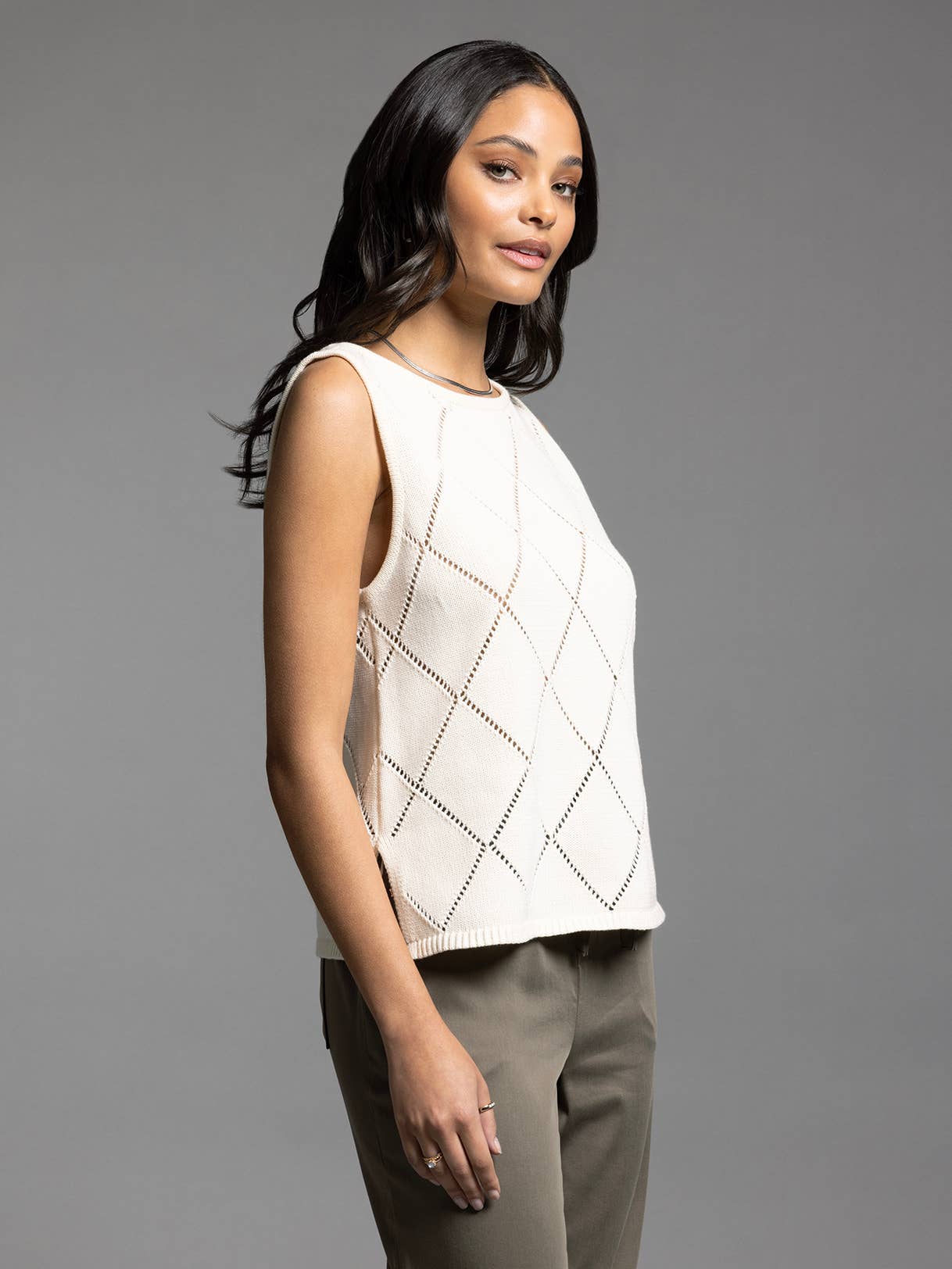 Alma Tank in Creme