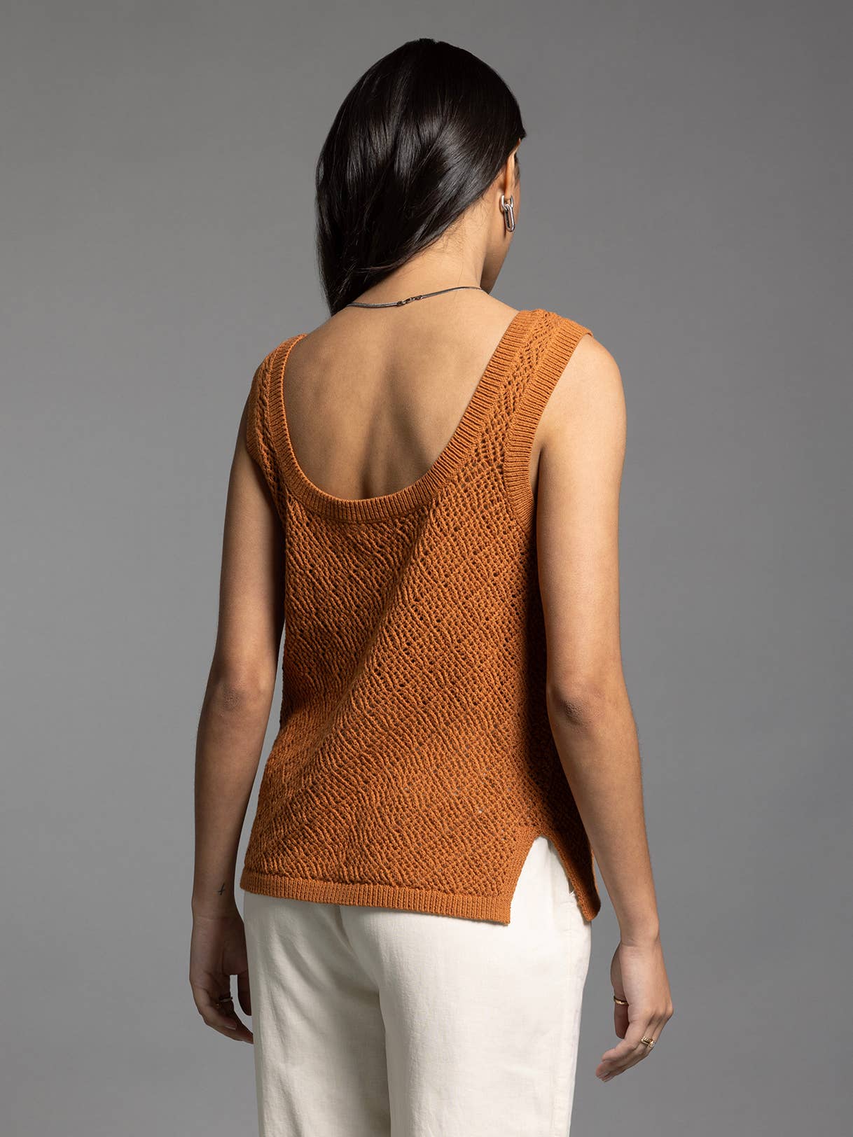 Bailey Tank Top in Toasted Orange