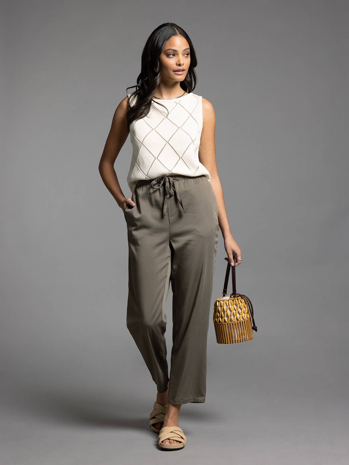 Alma Tank in Creme
