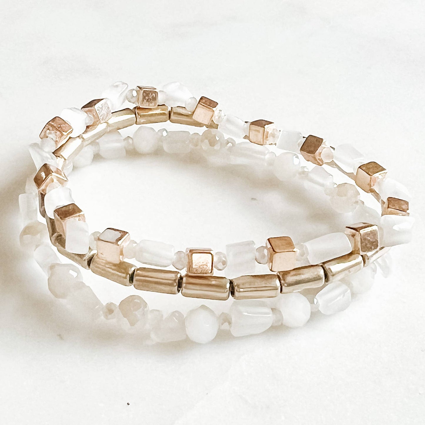 Lou & Co - Ivory Stretch Bracelet