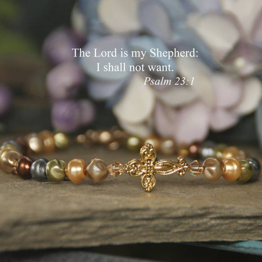 Inspirational Jewels316 - The Lord is My Shepherd Scripture Bracelet