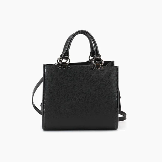 Like Dreams - Hudson Satchel Mini Tote Bag: Black