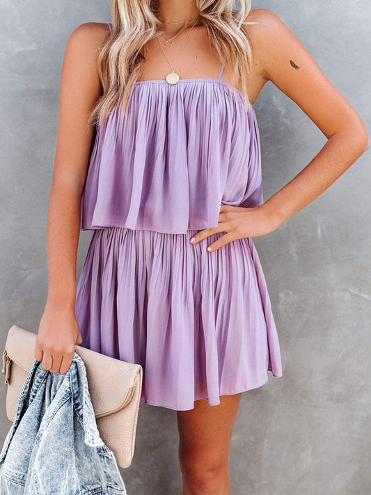 ONLINE ONLY! Ruched Spaghetti Strap Romper