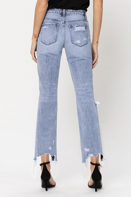 ONLINE ONLY! Super High Rise 90's Straight Crop Jeans