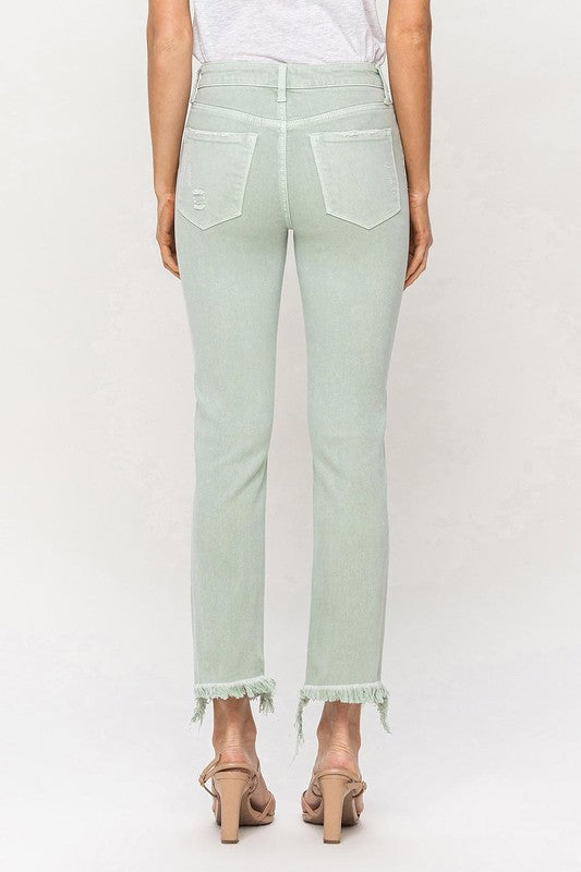 ONLINE ONLY! Mid Rise Crop Straight Jeans