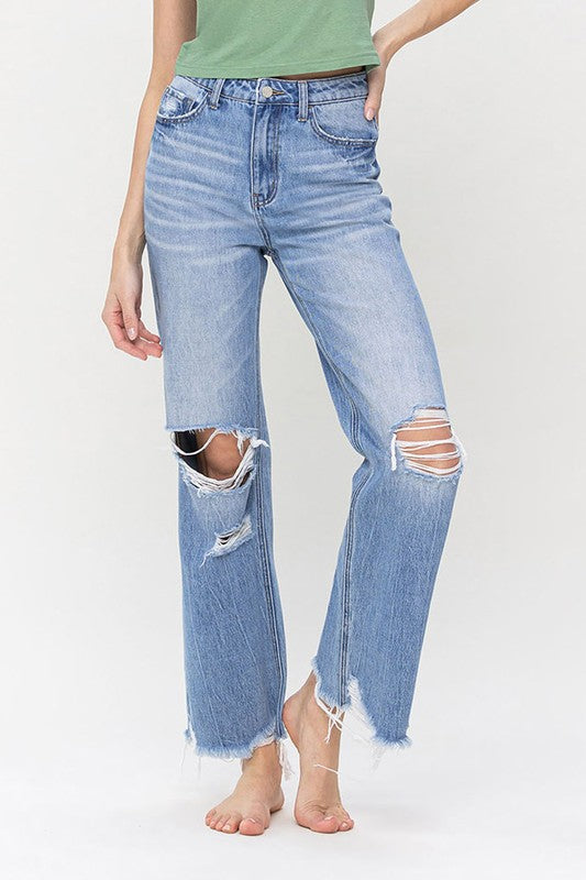 ONLINE ONLY! Vervet by Flying Monkey 90's Vintage Super High Rise Flare Jeans