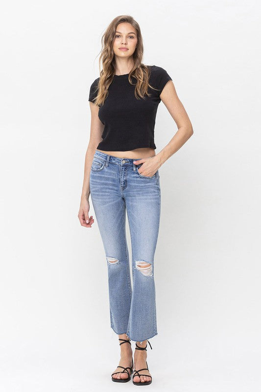 ONLINE ONLY! Vervet by Flying Monkey Mid Rise Kick Flare Jeans