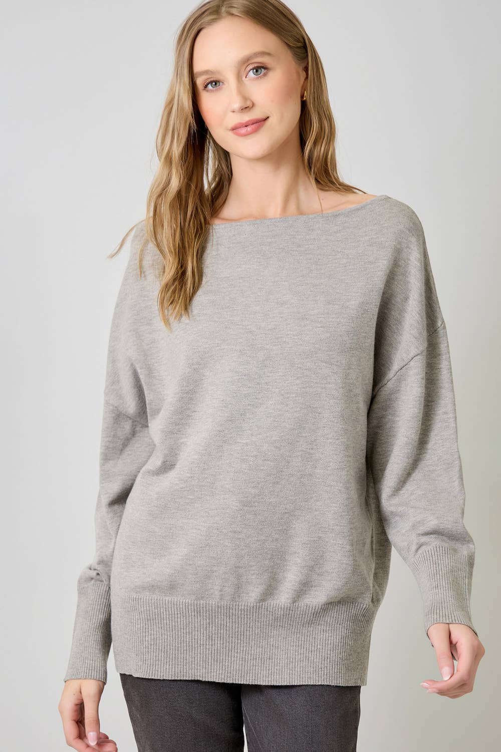 Mystree - Off Shoulder Sweater Top In Ivory