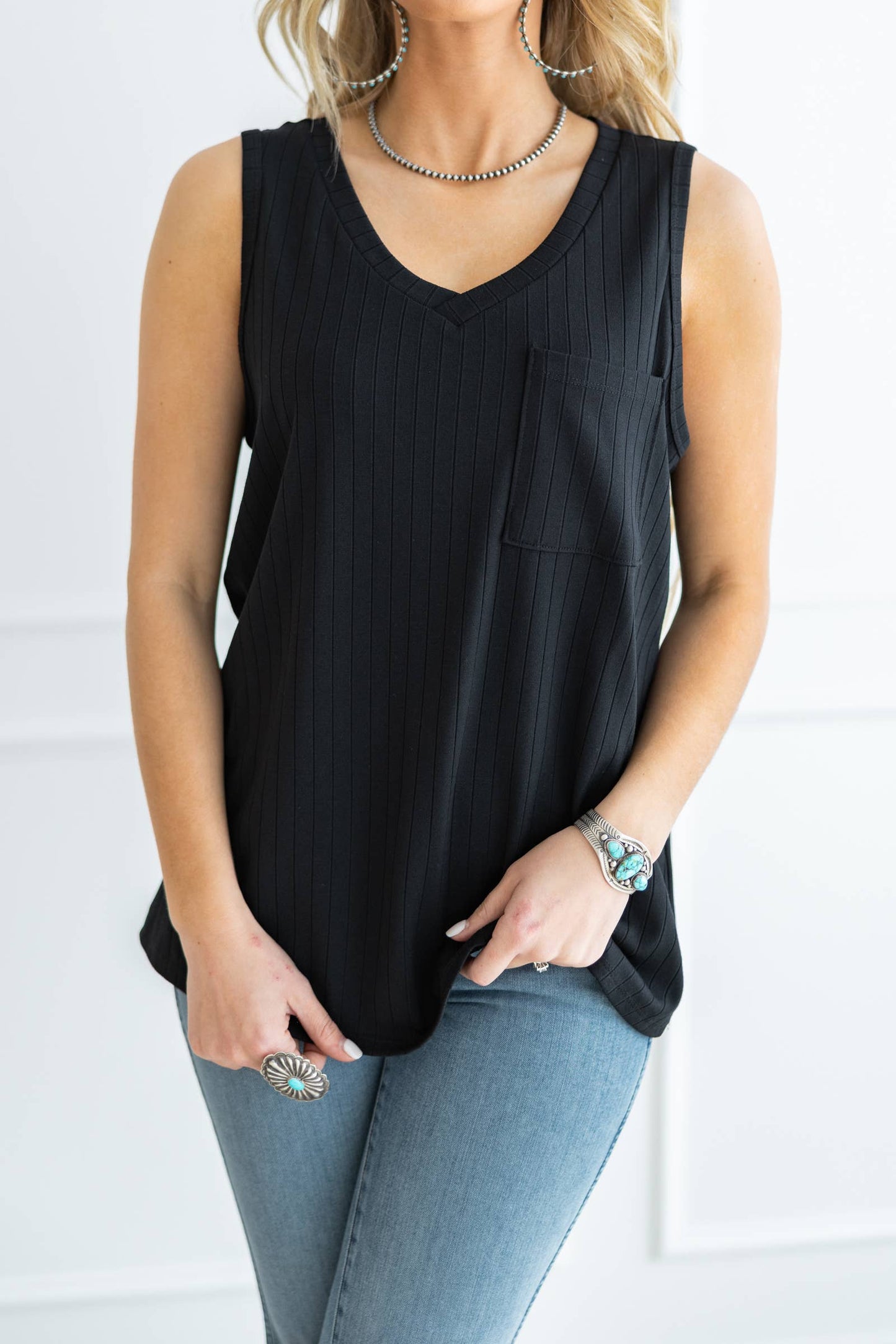 Andrée by Unit - Everyday Ribbed Tank Top in Ivory