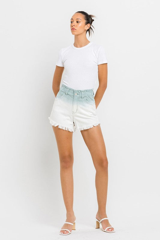 ONLINE ONLY! Super High Rise Paperbag Waistband Ombre Shorts