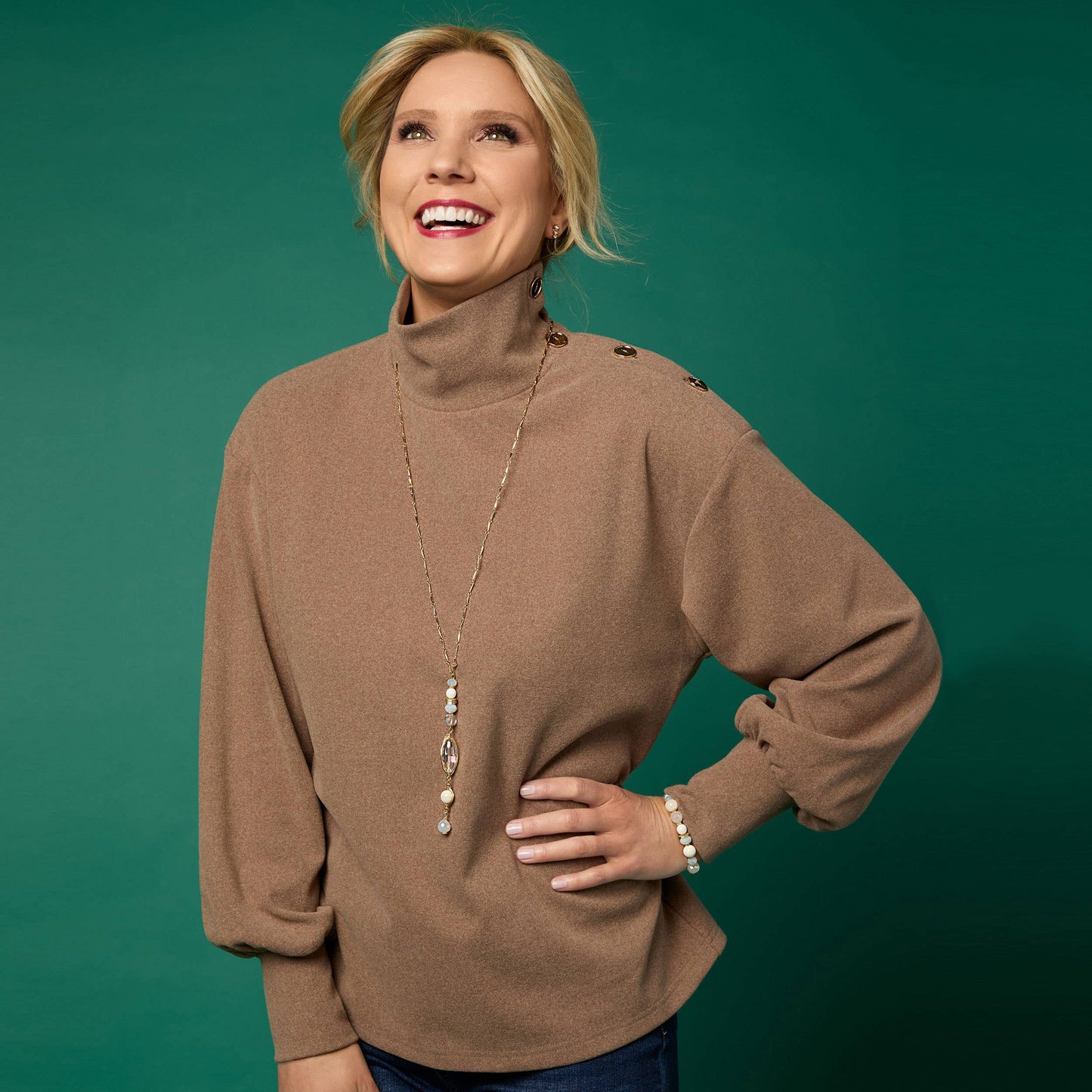 COCO + CARMEN - Audrey Necklace: Grey