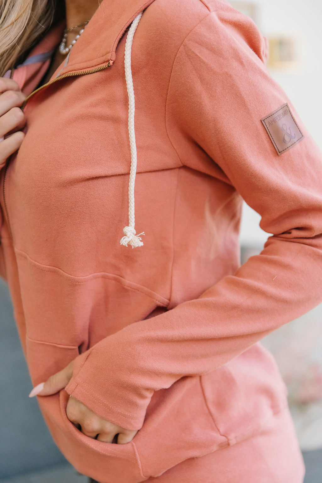 ONLINE ONLY! Ampersand Avenue FullZip Sweatshirt - Dahlia