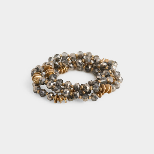 COCO + CARMEN - Mildred Bracelet: Silver / Stretch