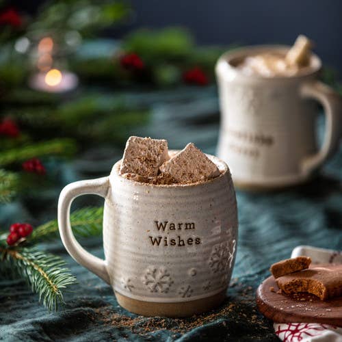 DEMDACO - Snowflake Kisses Cuddle Mugs - Set of 2