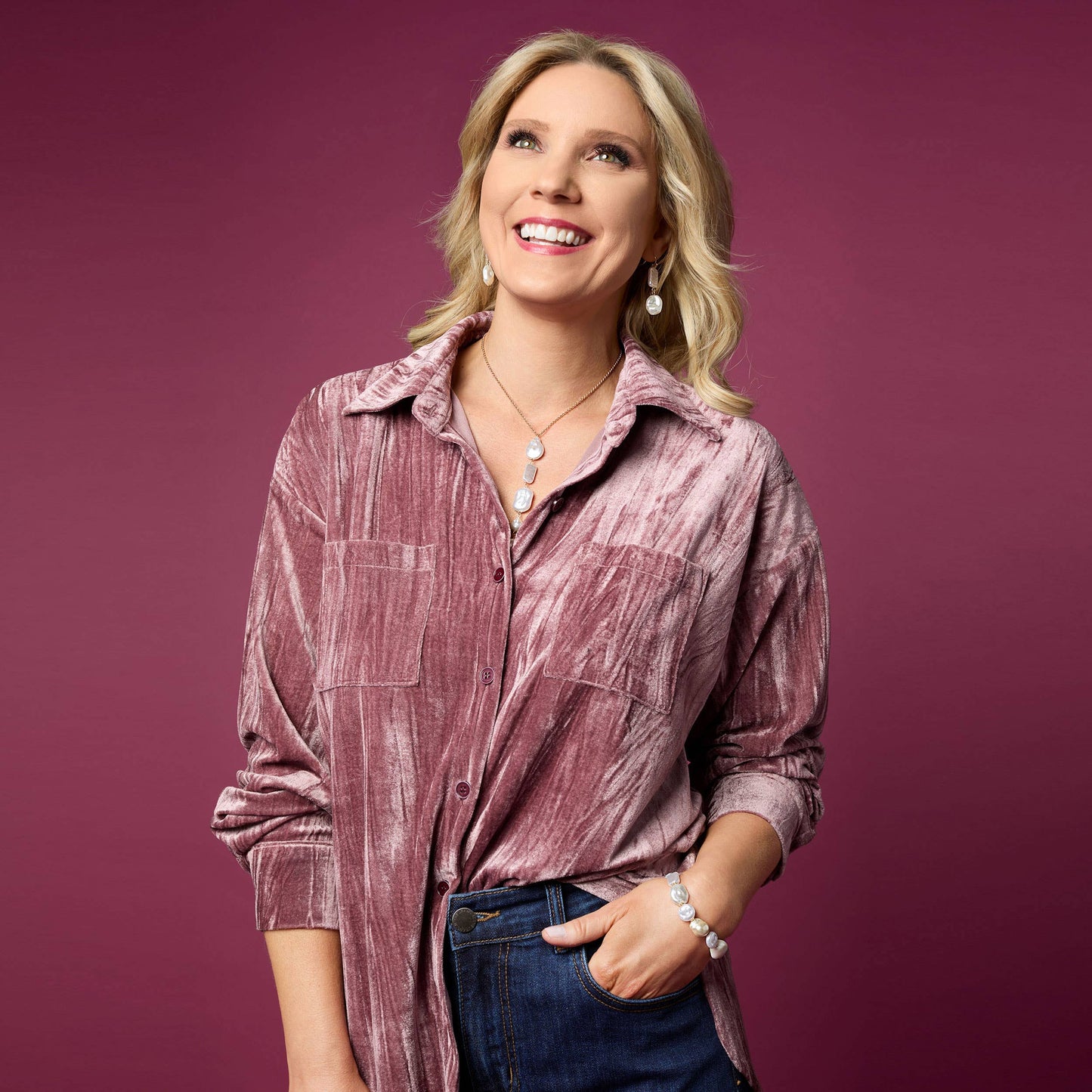 COCO + CARMEN - Shirley Pearl Bracelet: Gold