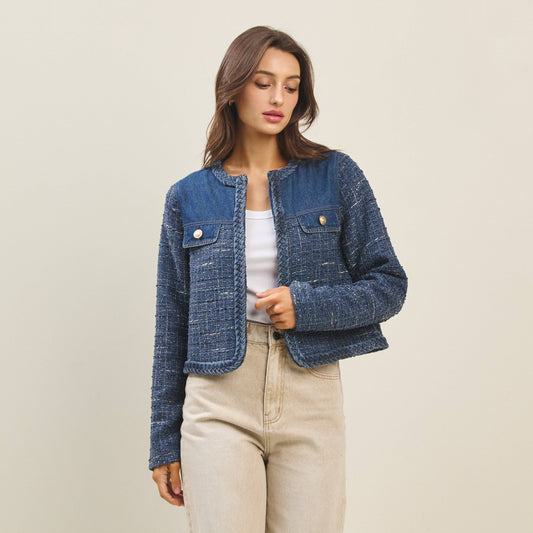 Able - Denim tweed jacket: Denim