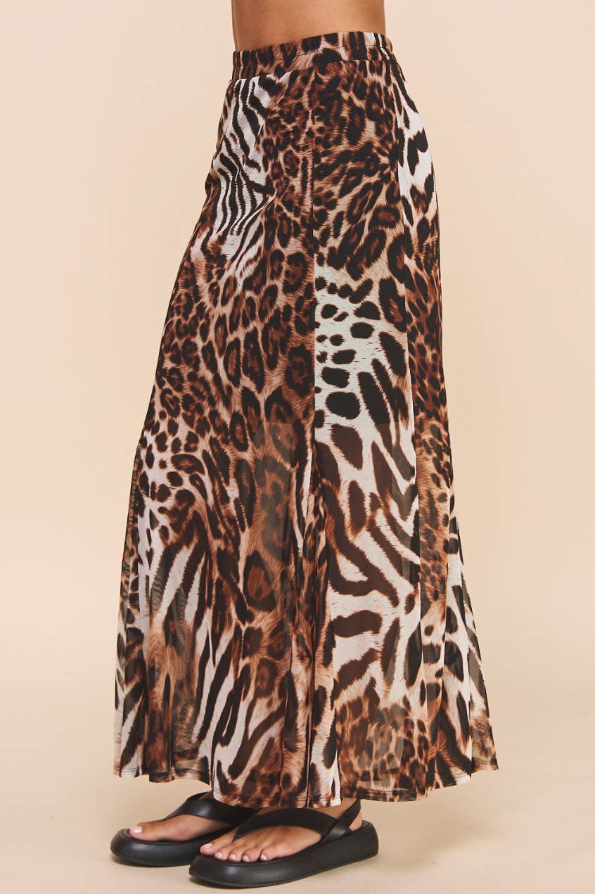 Senara Maxi Skirt Animal Print: Animal Print