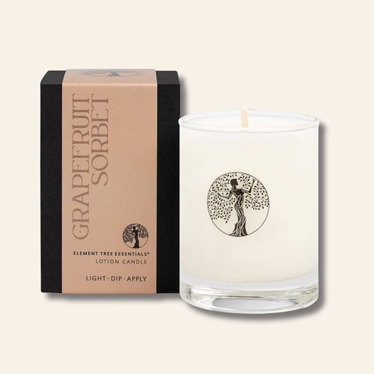 Element Tree Essentials - Grapefruit Sorbet Lotion Candle: 3 oz. Lotion Candle