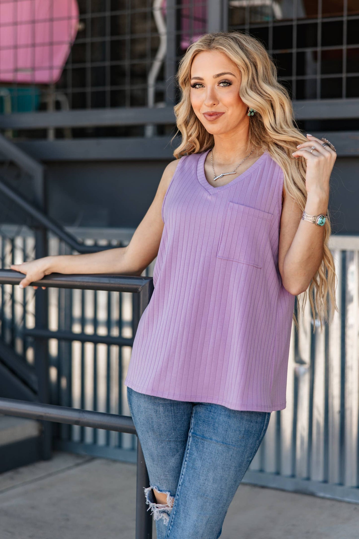 Andrée by Unit - Everyday Ribbed Tank Top in Ivory