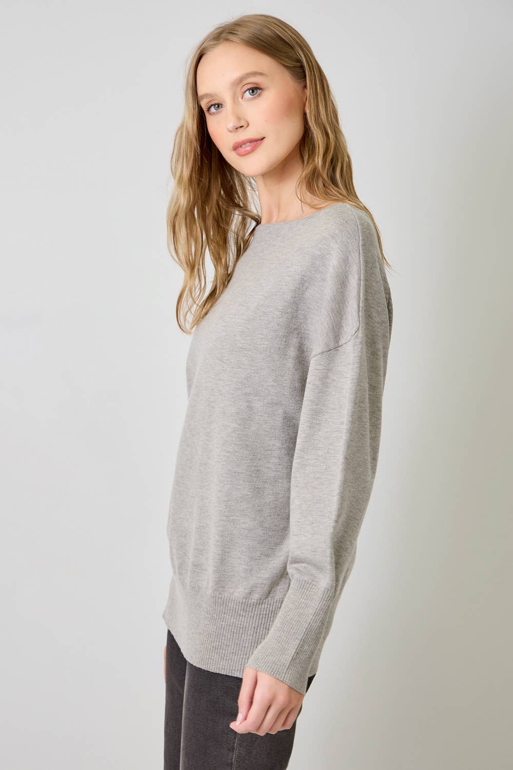 Mystree - Off Shoulder Sweater Top In Ivory