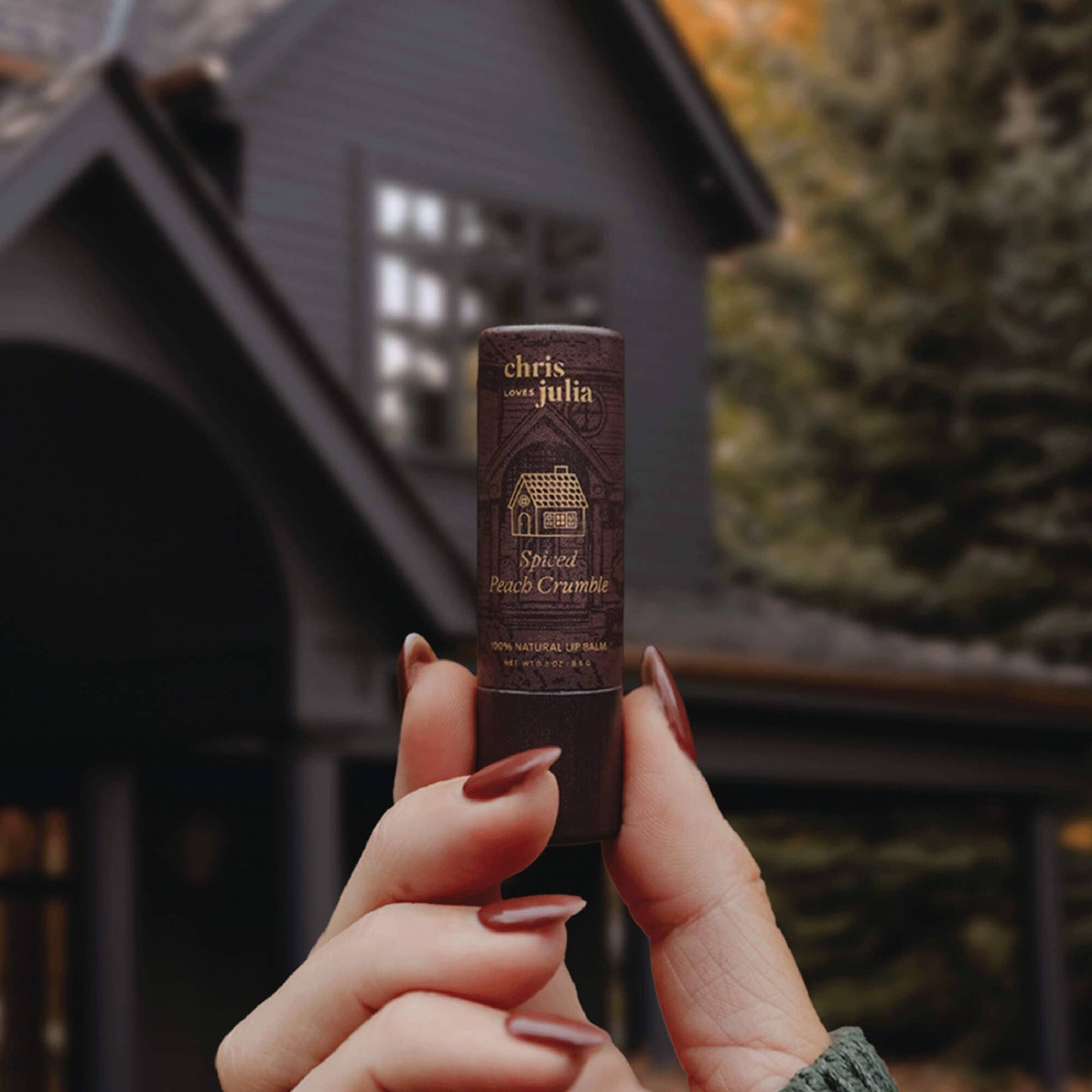 Poppy & Pout - Lip Balm, Chris Loves Julia, Spiced Peach Crumble