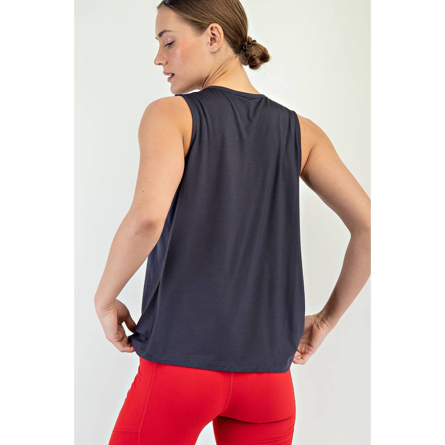 Rae Mode - VISCOSE MODAL SLEEVELESS TANK: Navy