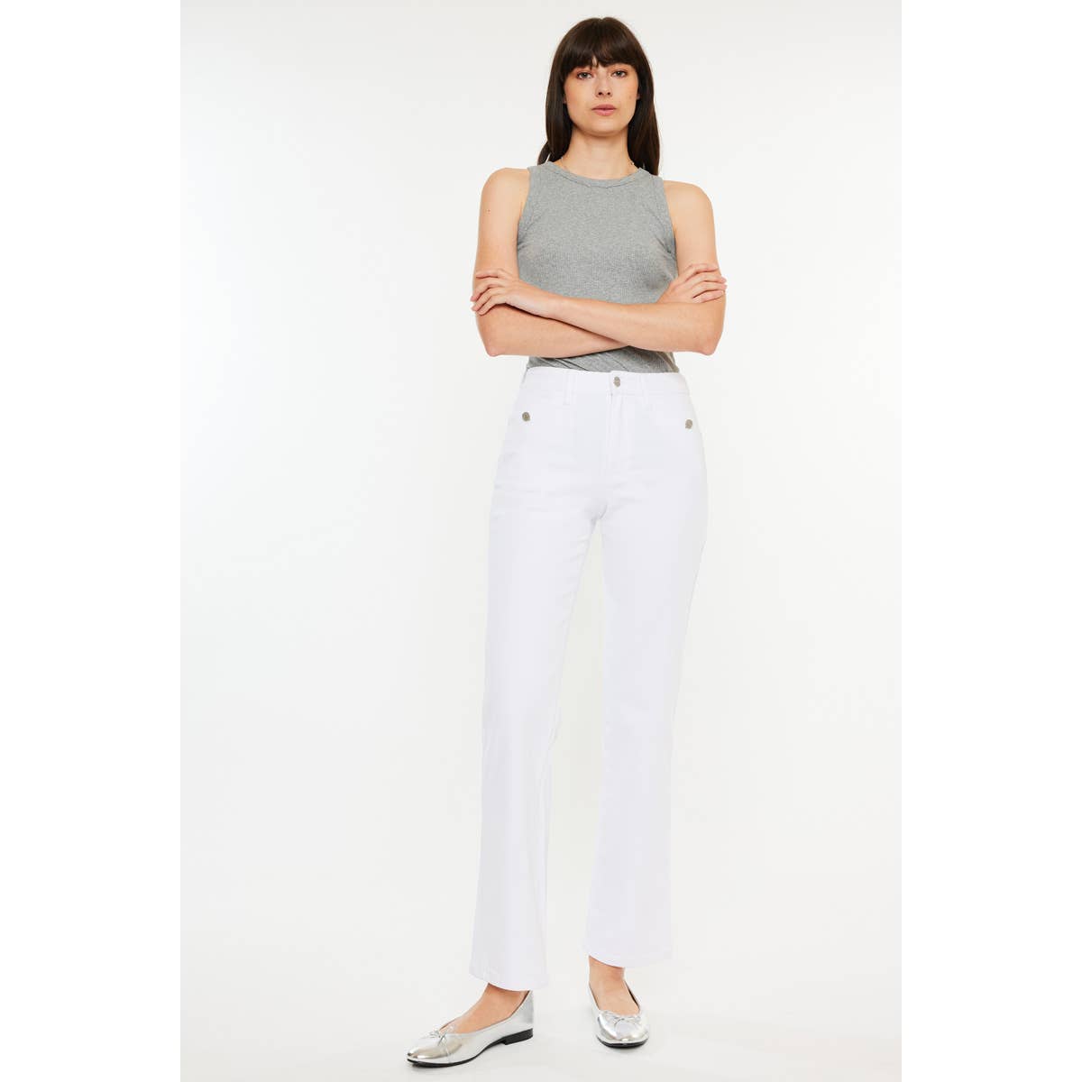 Kan Can USA White Denim Jeans