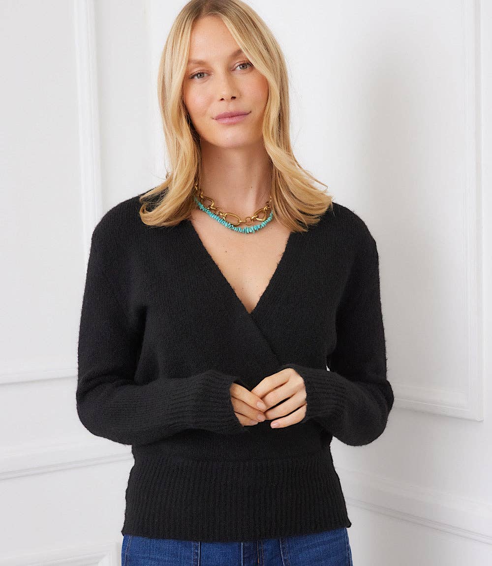Karen Kane - Wrap Sweater in Black