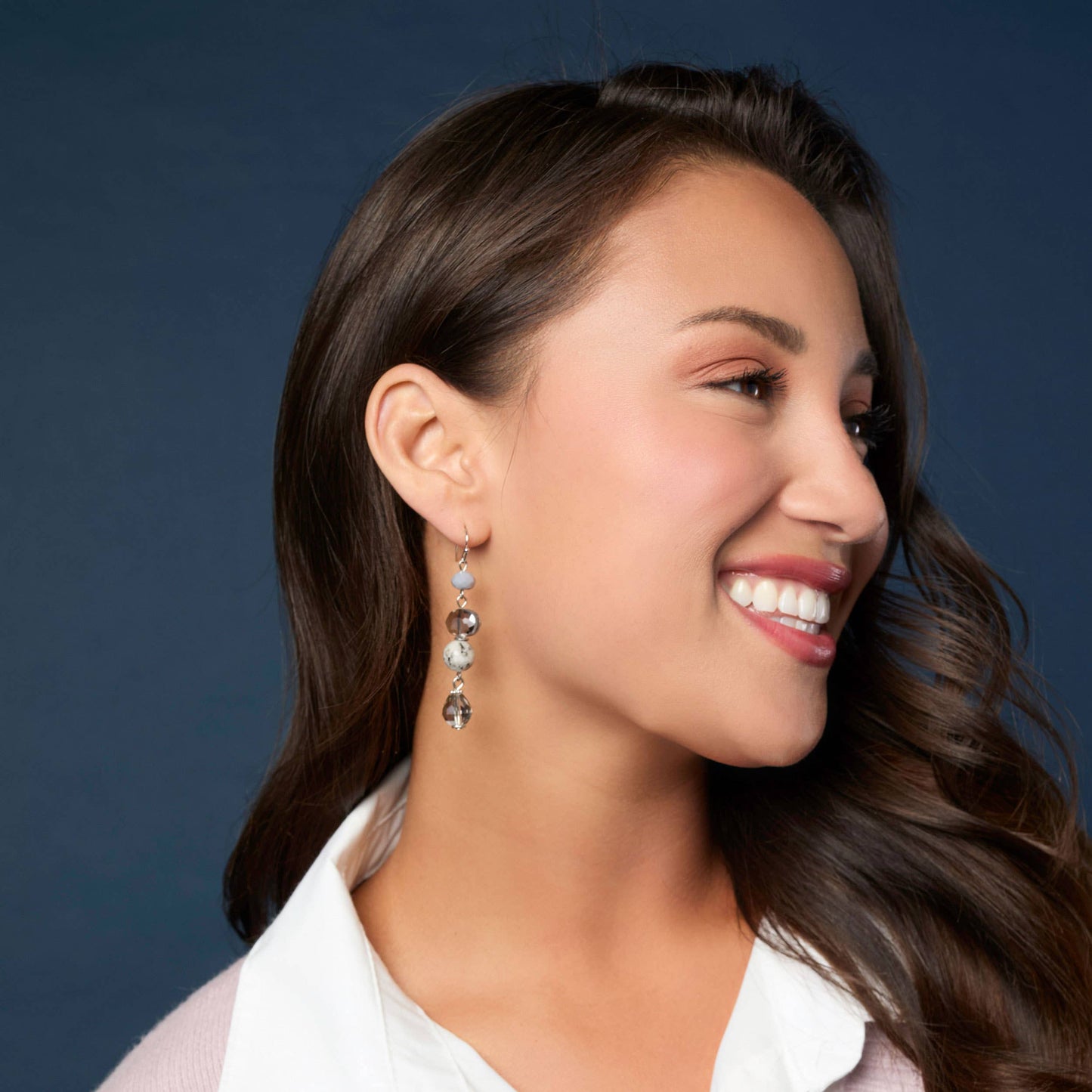 COCO + CARMEN - Audrey Earring: Grey