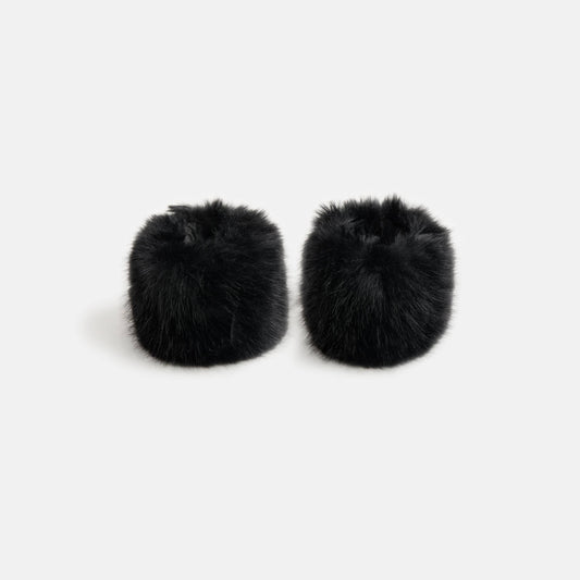 COCO + CARMEN - Faux Fur Cuffs: Black